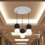 Основа Стомана D300*H25mm 3 Отвора Бял Мат