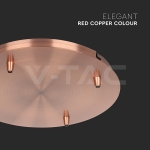 Основа Стомана D300*H25mm 5 Отвора Червена Мед