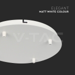 Основа Стомана D300*H25mm 5 Отвора Бял Мат