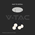 Основа Стомана D300*H25mm 5 Отвора Бял Мат