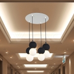 Основа Стомана D300*H25mm 5 Отвора Бял Мат