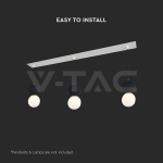 Основа Стомана L800*W70*H43mm Бял Мат