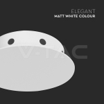 Магнитна Основа D150*H35mm 8 Отвора Бял Мат