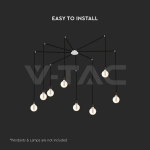 Магнитна Основа D150*H35mm 8 Отвора Бял Мат