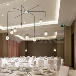 Магнитна Основа D150*H35mm 8 Отвора Бял Мат