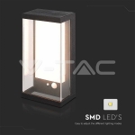 1W Градински Аплик Черен 3000К IP65