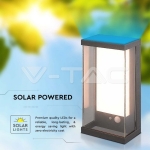 1W Градински Аплик Сив 3000К IP65