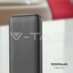10000mah Външна Батерия 2A 30см Тип C Кабел Черно
