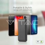 10000mah Външна Батерия 2A 30см Тип C Кабел Черно