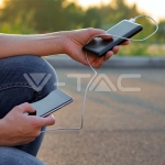 10000mah Външна Батерия 2A 30см Тип C Кабел Сиво