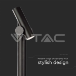 2x2.6W Наземен Спот 1м. Черен 4000К IP44