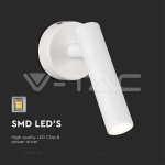 2W LED Стенен Аплик Хотел Кръг 4000K Бяло Тяло