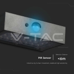 3W LED Соларна Стенна Лампа със Сензор 4000K+3000K Черна