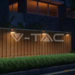 3W LED Соларна Стенна Лампа със Сензор 4000K+3000K Бяла