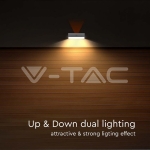 3W LED Соларна Стенна Лампа със Сензор 4000K+3000K Бяла