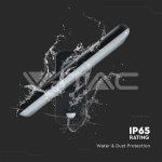 15W LED Соларна Стенна Лампа LiFePO4 Батерия 3.2V 6000mA CCT: 6000K+4000K Черна