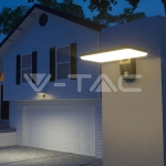 15W LED Соларна Стенна Лампа LiFePO4 Батерия 3.2V 6000mA CCT: 6000K+4000K Черна