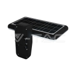 15W LED Соларна Стенна Лампа LiFePO4 Батерия 3.2V 6000mA CCT: 6000K+4000K Черна