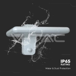 15W LED Соларна Стенна Лампа LiFePO4 Батерия 3.2V 6000mA CCT: 6000K+4000K Бяла