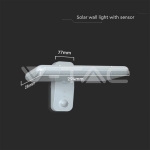 15W LED Соларна Стенна Лампа LiFePO4 Батерия 3.2V 6000mA CCT: 6000K+4000K Бяла