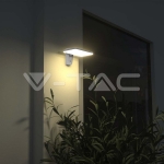 15W LED Соларна Стенна Лампа LiFePO4 Батерия 3.2V 6000mA CCT: 6000K+4000K Бяла