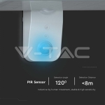 15W LED Соларна Стенна Лампа LiFePO4 Батерия 3.2V 6000mA CCT: 6000K+4000K Бяла