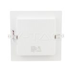 6W LED Backlit Панел Квадрат 3000К