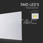 LED Панел 36W 600x600mm 120Lm/W 3000K Вкл. Драйвер 10БР/СЕТ