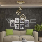 LED Осветител 46W 3000K Златно Тяло