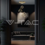 LED Осветител 46W 3000K Златно Тяло