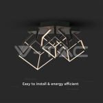 LED Осветител 46W 3000K Черно Тяло