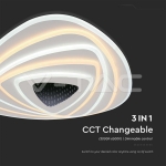 120W LED Осветител За Таван (51*50*7CM) CCT: 3000K+6000K Димираща + Дистанционно