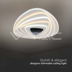 120W LED Осветител За Таван (51*50*7CM) CCT: 3000K+6000K Димираща + Дистанционно