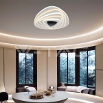 120W LED Осветител За Таван (51*50*7CM) CCT: 3000K+6000K Димираща + Дистанционно