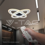 130W LED Осветител За Таван (50*50*5CM) CCT: 3000K+6000K Димираща + Дистанционно