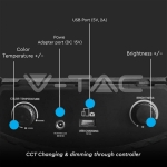 55W LED Ринг Държач за 3 Телефона 3200K-5500K