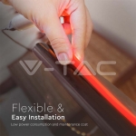 LED COB Лента 24V IP67 Червена 320 Leds 10W/m