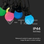 Градински Гирлянд с 15бр. 0.5W RGB Крушки 13м.