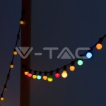 Градински Гирлянд с 15бр. 0.5W RGB Крушки 13м.