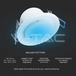 400W Микровълнов Сензор 360'D Бяло Тяло