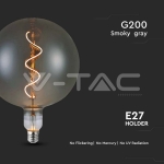 LED Крушка 4W Filament Спирала G200S 2700K Опушен