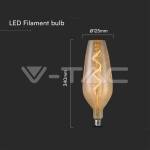 LED Крушка 4W Filament Спирала B125 2700K Амбър