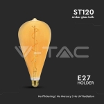 LED Крушка 4W Filament Спирала ST120 2700K Амбър