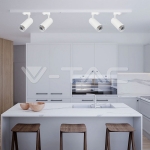 30W LED COB Релсово Осветител 3 в 1 Бяло Тяло