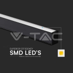 40W LED Linear Hanging Suspension Light : Up & Down System 3IN1 Black Body