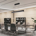 40W LED Linear Hanging Suspension Light : Up & Down System 3IN1 Black Body