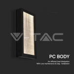 20W Стенна Лампа (W200*D50*H400мм) 3000K Черно Тяло IP65