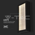 20W Стенна Лампа (W200*D50*H400мм) 3000K Черно Тяло IP65