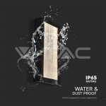 20W Стенна Лампа (W200*D50*H400мм) 3000K Черно Тяло IP65