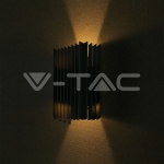 2*6W Стенна Лампа (W141*D65*H200мм) 3000K Черно Тяло IP65